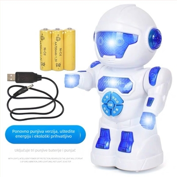 Rani obrazovni dječji robot, interaktivni pripovjedač učenja s glazbom i emocionalnom interakcijom (materijal: ABS; napajanje: baterije; za dob 4–6 godina; funkcije: Električni, bljeskanje, punjivo, roditelj-dijete igra)