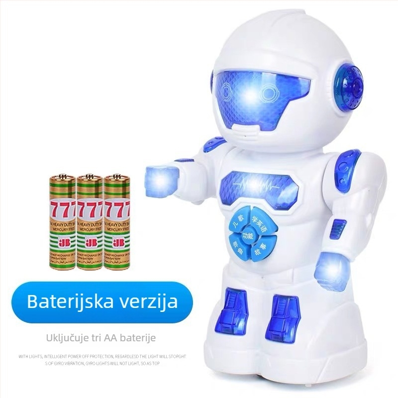 Rani obrazovni dječji robot, interaktivni pripovjedač učenja s glazbom i emocionalnom interakcijom (materijal: ABS; napajanje: baterije; za dob 4–6 godina; funkcije: Električni, bljeskanje, punjivo, roditelj-dijete igra)