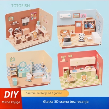 3D puzzle set - EVA materijal, DIY slaganje, edukativna igračka za djecu 4–6 godina, težina 145 g