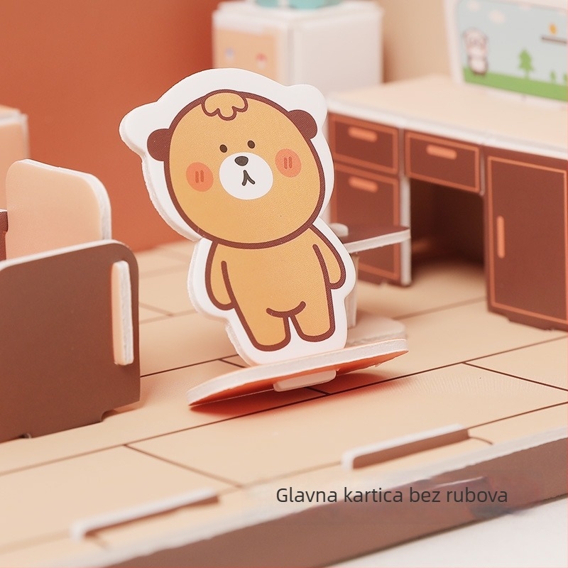 3D puzzle set - EVA materijal, DIY slaganje, edukativna igračka za djecu 4–6 godina, težina 145 g