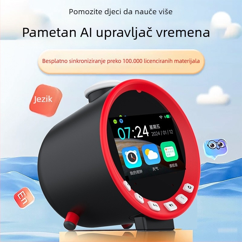 Obrazovni robot-budilica za djecu sa Bluetoothom, USB punjenjem, ABS kućištem, 2–4 GB memorije, za uzrast 7–14 godina (Model Z1)