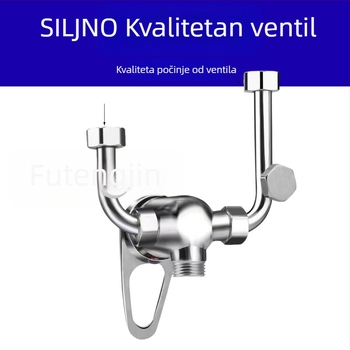 Ventil za miješanje vode, cijelo bakreno tijelo s ručkom od legure; normalan tlak; hladna voda 5°C; topla voda 80°C; model tipa 35, povećani za električne i plinske vodovodne sustave