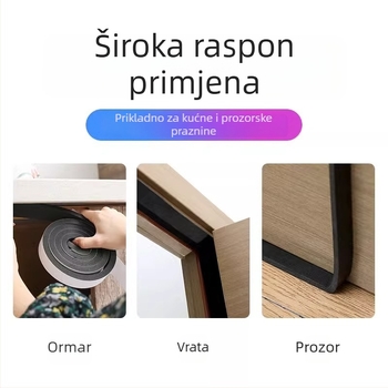 Brtvna traka za spoj pod vratima — zvučna izolacija, otpornost na vjetar i blokiranje svjetla, za ulazna, spavaća i unutarnja vrata
