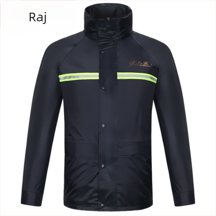 Komplet kabanica i ponča za odrasle — podijeljeni dizajn, svestran; Oxford platno; vodootporni PVC sloj; za motocikl ili električno vozilo; za jednu osobu