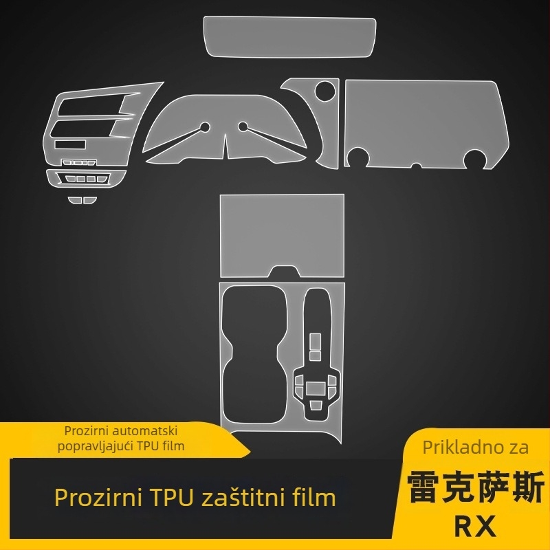 Prozirni TPU zaštitni film za središnji upravljački ekran — otporan na visoke i niske temperature, univerzalna kompatibilnost