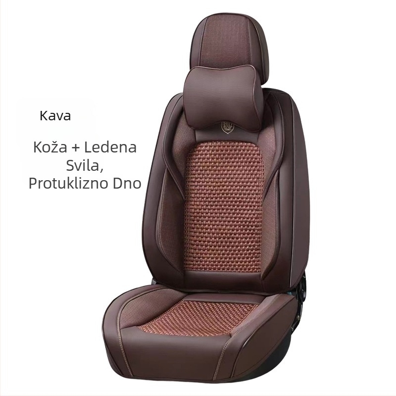 Navlaka za auto sjedalo s potpuno pokrivenim presvlakama, površina od spandexa, punilo od sintetičkih vlakana, univerzalno za četiri sezone, šavovi, lagani luksuz