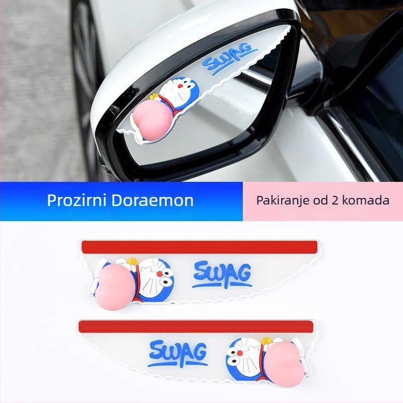 Zaštita od kiše za ogledalo retrovizora automobila, PVC, model YM-022, samoljepljiva, Meinan