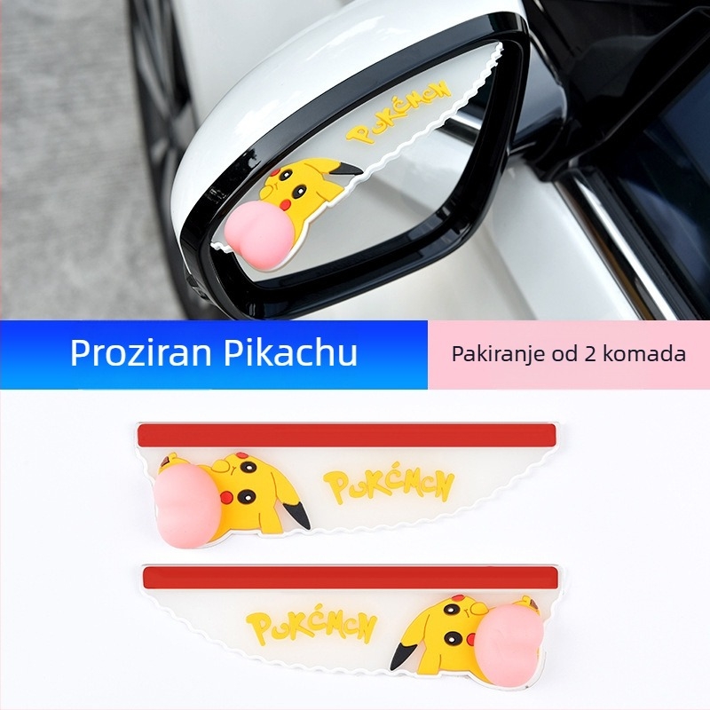 Zaštita od kiše za ogledalo retrovizora automobila, PVC, model YM-022, samoljepljiva, Meinan