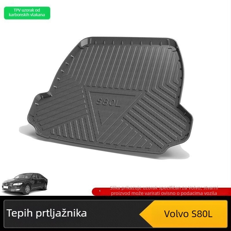 Podložak za prtljažnik za Volvo XC90, S60, L40 i V80 – unutarnja oprema za 7 sjedala