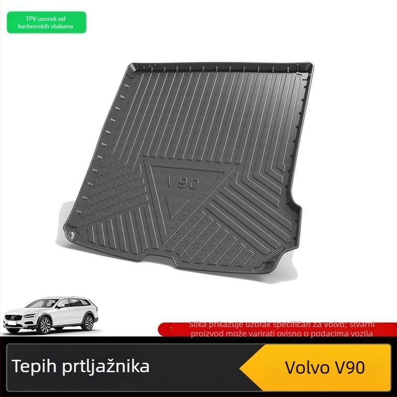 Podložak za prtljažnik za Volvo XC90, S60, L40 i V80 – unutarnja oprema za 7 sjedala