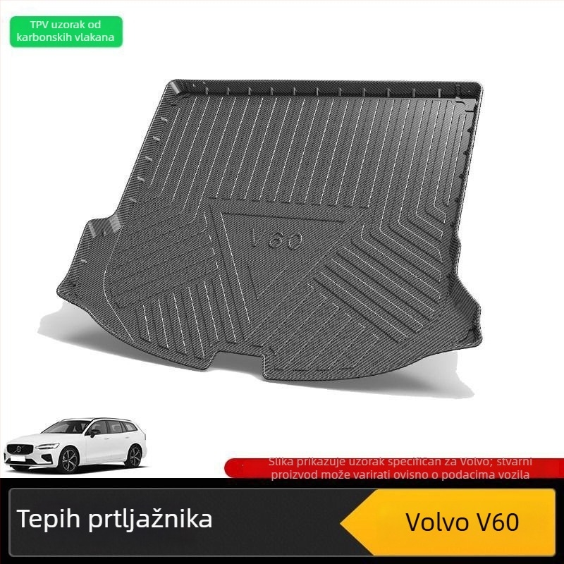 Podložak za prtljažnik za Volvo XC90, S60, L40 i V80 – unutarnja oprema za 7 sjedala