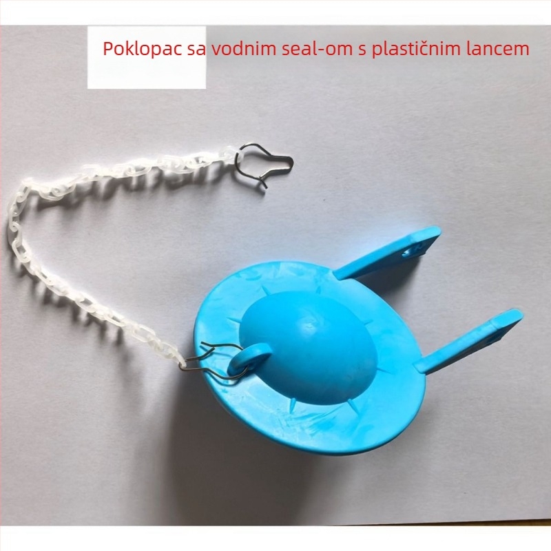 Ventil spremnika WC s gumenim poklopcem, universalni odvodno/spuštajući ventil, vodeno brtvljenje