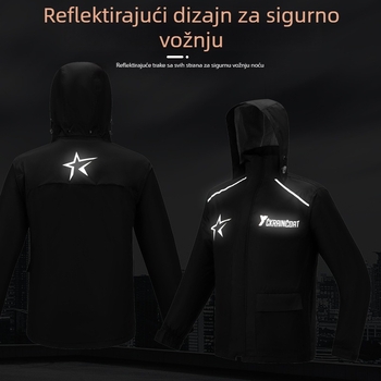 Motociklistički dvodijelni vodootporni set: jakna i hlače za muškarce
