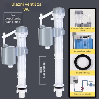 Set ventila za odvodnju spremnika vode i gumb za ispiranje – plastika, Huixin, ručna instalacija, moderni minimalistički stil, podrijetlo Ningbo