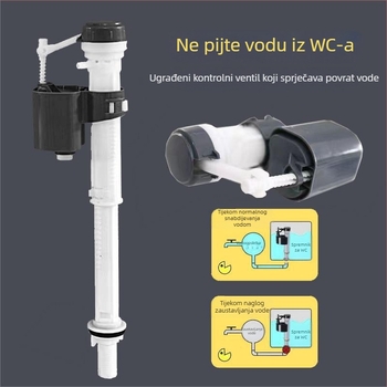 Set ventila za odvodnju spremnika vode i gumb za ispiranje – plastika, Huixin, ručna instalacija, moderni minimalistički stil, podrijetlo Ningbo