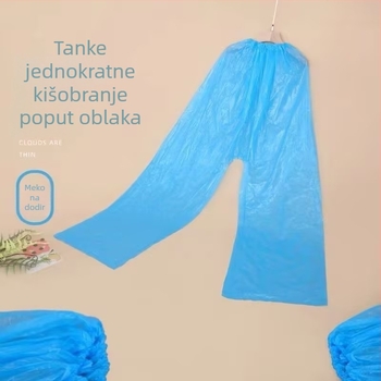 Jednokratne kišne hlače od PE, vodootporne, s punim pokrivanjem stopala, za outdoor aktivnosti (rafting, zabavni parkovi)