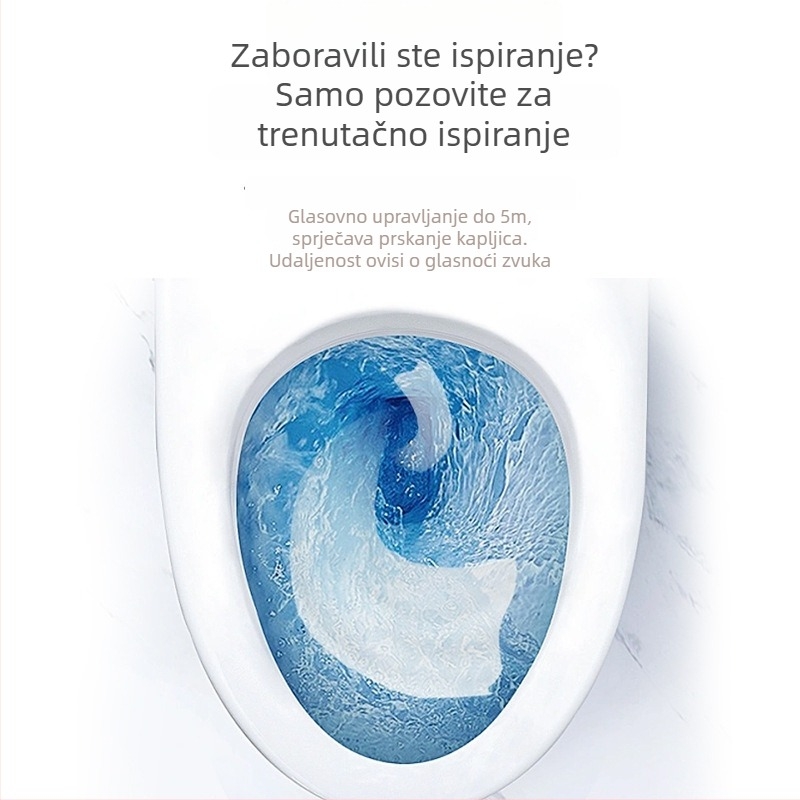 Automatski splašivač za WC s glasovnim senzorom i dodirnim upravljanjem; materijal ABS; stil moderni minimalizam