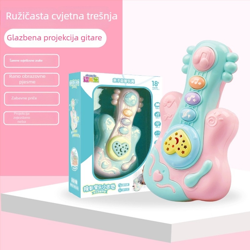 Električna interaktivna edukativna igračka za bebe i malu djecu s glazbom, pričama i projekcijom svjetla; ABS kućište; pogodno za uzrast 0–3 godina.