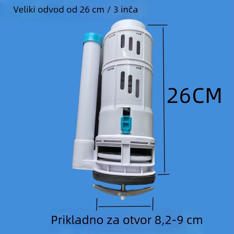 Set ventila za spremnik WC – ABS/PP, dovodni ventil, ispirni ventil, pojačani odvodni ventil
