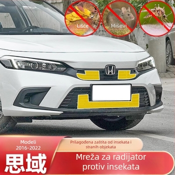 Prednja mreža hladnjaka za Civic 11. generacije – zaštita od insekata, Diamond Silk; otvor 0,2 mm; promjer žice 0,2 mm; radni vijek 20; marka Yuhu