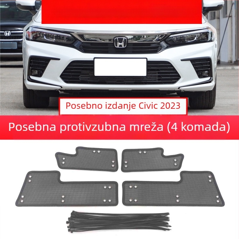 Prednja mreža hladnjaka za Civic 11. generacije – zaštita od insekata, Diamond Silk; otvor 0,2 mm; promjer žice 0,2 mm; radni vijek 20; marka Yuhu