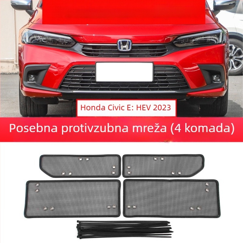 Prednja mreža hladnjaka za Civic 11. generacije – zaštita od insekata, Diamond Silk; otvor 0,2 mm; promjer žice 0,2 mm; radni vijek 20; marka Yuhu