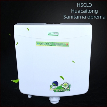 PP zidni spremnik za ispiranje za klozet tipa klek — štedljiva energija, ručno upravljanje, ispiranje 3–11 l, odvod u pod, tih rad