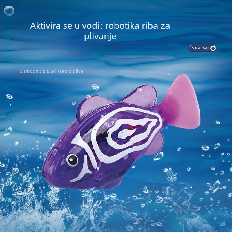 Senzorski osvijetljena klovni ribica za kupanje – plivačka plastična vodena igračka, za djecu 4–6 godina, 3C certifikat 2022182202033944