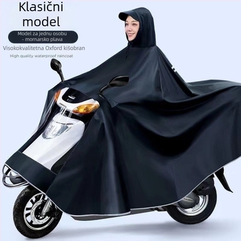 Pončo za kišu za motocikl Rain Giant, Oxford tkanina, PVC vodonepropusni sloj, 1 osoba