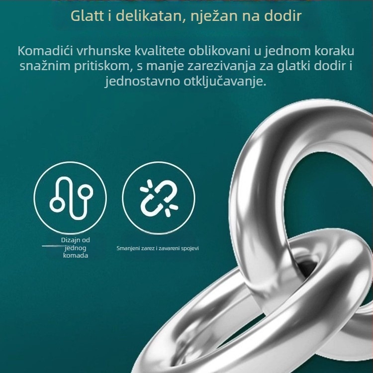 Lubanov puzzle s devet prstena – edukativna opuštajuća igra za djecu 7–14 godina, Friendly