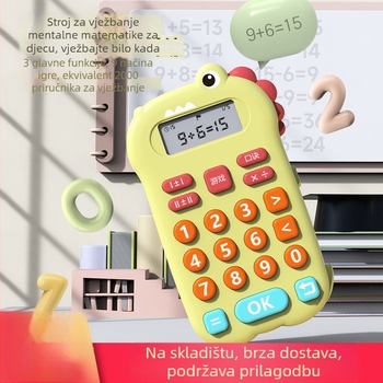 Dječji usmeni kalkulator za učenje – ABS materijal, napajanje baterijama, dobna skupina 7–14 godina, aritmetičke vježbe: zbrajanje, oduzimanje, množenje, dijeljenje, interaktivno roditeljsko-dijete učenje