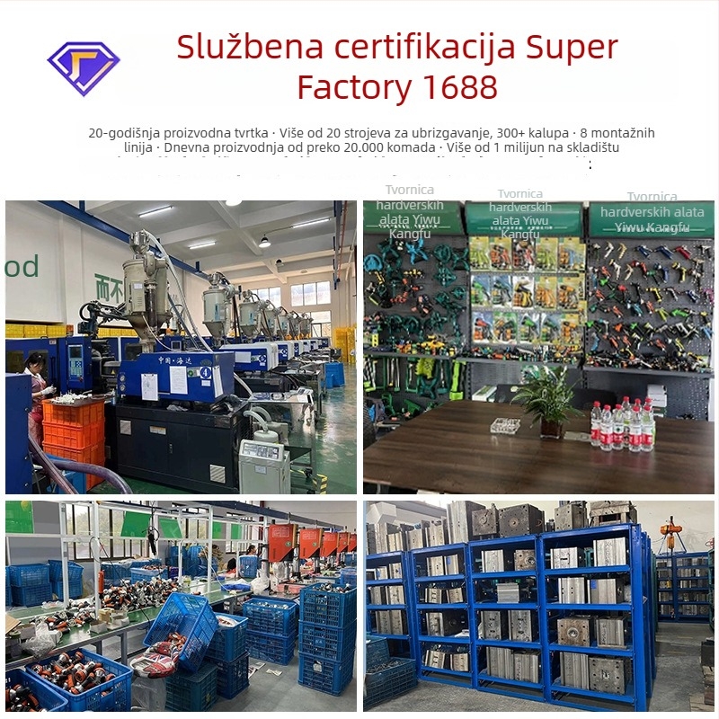 Visokotlačna vodena puška s palčanim ventilom, aluminijska glava, ABS držak — domet raspršivanja 8–15 m, za kućno pranje automobila, zalijevanje cvijeća, pranje podova