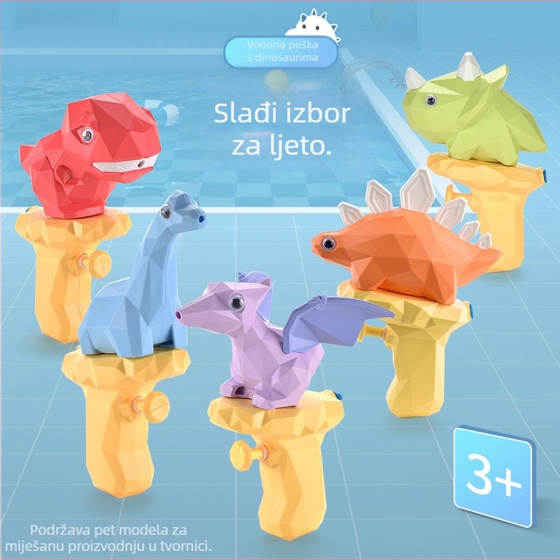 Vodeniod dinosaura pištolj za djecu – ABS, prskanje vodom, vodena igračka, 4–6 godina, 3C certifikat 2022182202030086