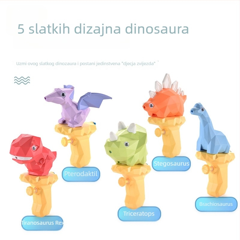 Vodeniod dinosaura pištolj za djecu – ABS, prskanje vodom, vodena igračka, 4–6 godina, 3C certifikat 2022182202030086