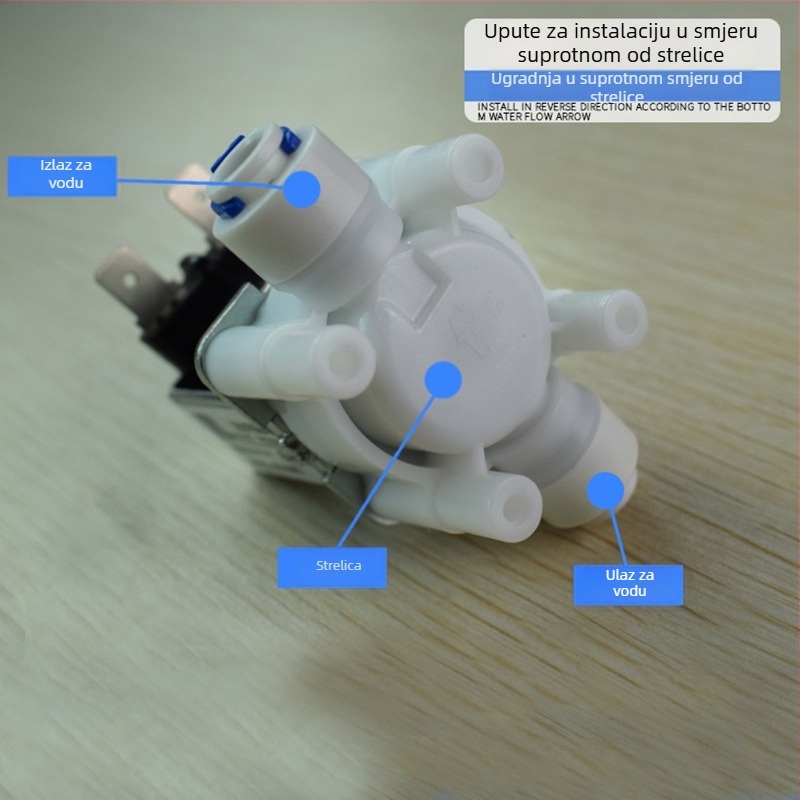 Solenoidni ventil za pročišćavanje vode, model 12V ulaz vode, kapacitet 100, marka Qinyongquan, spajanje