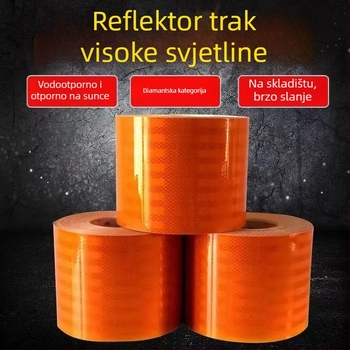 Naljepnica za karoseriju, reflektirajući pojas, samoljepljiva, za cisternu koja prevozi opasne kemikalije