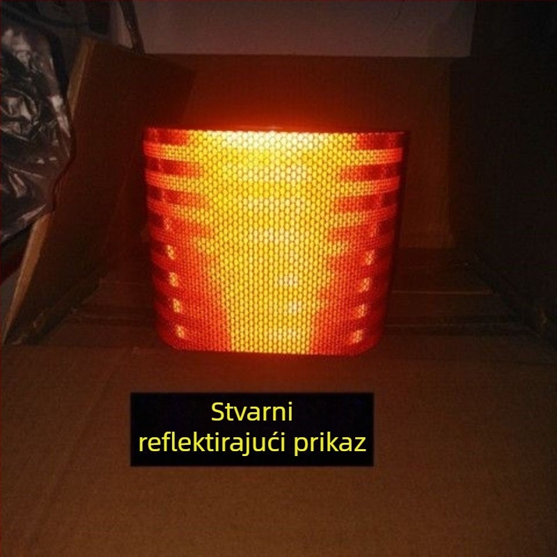 Naljepnica za karoseriju, reflektirajući pojas, samoljepljiva, za cisternu koja prevozi opasne kemikalije