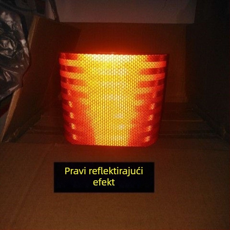 Naljepnica za karoseriju, reflektirajući pojas, samoljepljiva, za cisternu koja prevozi opasne kemikalije
