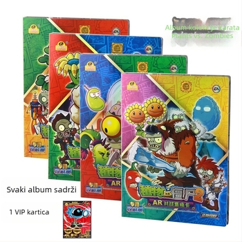 Dalog Family Plants vs Zombies kartični zbirka album, s rasporedom od 4 ćelije, 20 unutarnjih stranica, materijal plast/papir, za djecu 4–6 godina