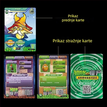 Dalog Family Plants vs Zombies kartični zbirka album, s rasporedom od 4 ćelije, 20 unutarnjih stranica, materijal plast/papir, za djecu 4–6 godina