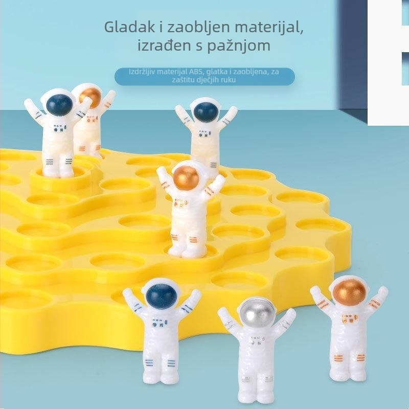 Astronaut Balansna igra – edukativna, interaktivna za roditelje i djecu, za unutarnju i vanjsku upotrebu (4–6 godina)