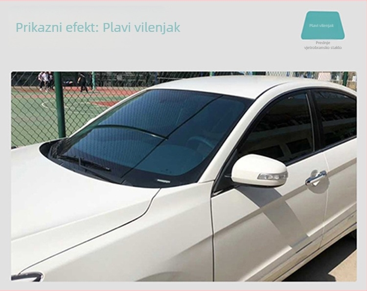 Film za prednje staklo automobila s toplinskom izolacijom i protueksplozijskom zaštitom, propusnost 71–80%, metalni izolacijski sloj, jamstvo 10+ godina