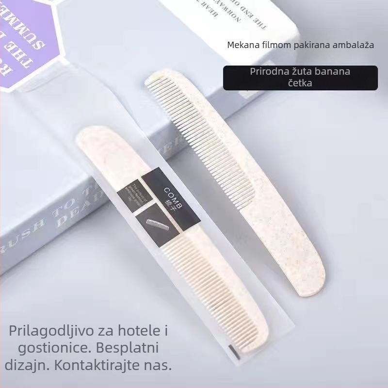 Jednokratni plastični hotelski češalj, jednostavan stil, prijenosno za putovanja