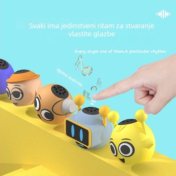 Crtić stil glazbena figurica, ABS materijal, ubrizgavanje oblikovanje, mogućnost tiskanja logotipa