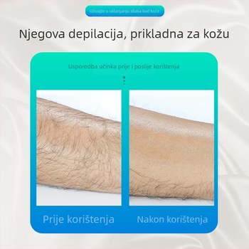 Epilator za tijelo s staklenom glavom, ručna uporaba, ABS + nano staklo, za pazuhe i noge, čišćenje vodom