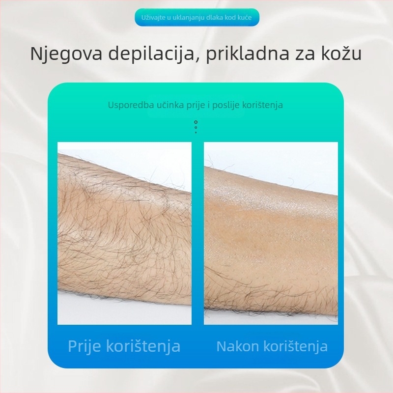 Epilator za tijelo s staklenom glavom, ručna uporaba, ABS + nano staklo, za pazuhe i noge, čišćenje vodom