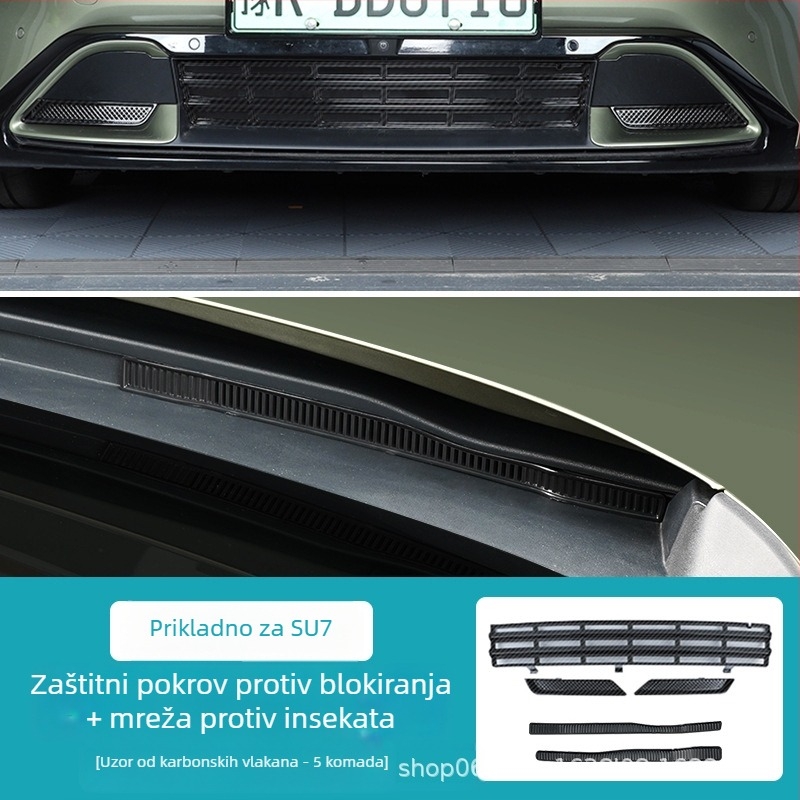 Kompatibilno sa SU7/YU7; mreža protiv insekata za rezervoar vode rashladne tekućine; središnja rešetka; vanjski auto dodatak Jia yi tian