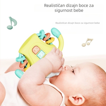 Rani obrazovni stroj-igračka priča s bljeskanjem svjetla, glazbom i zveketom - plastična, napajanje baterijama, za djecu od 0 do 3 godine