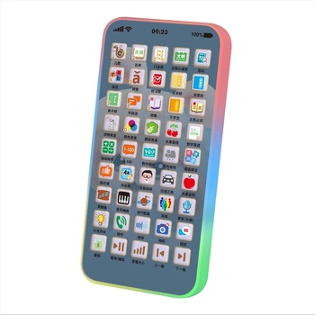 Hongqi Edukativni mobilni telefon za djecu 4–6 godina, punjiv, snimanje, svjetlosni efekti, glazba i glas, emocionalna interakcija