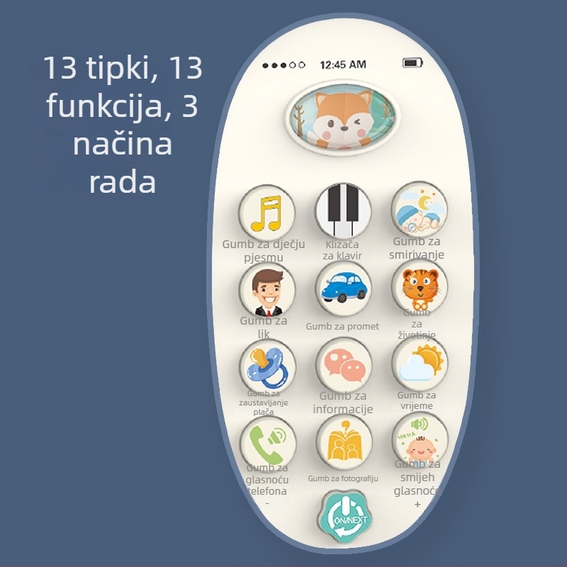 Stroj priča za rano obrazovanje s motivom zeca - električni, roditelj-dijete igranje, glazbena igračka, plastična, na baterije